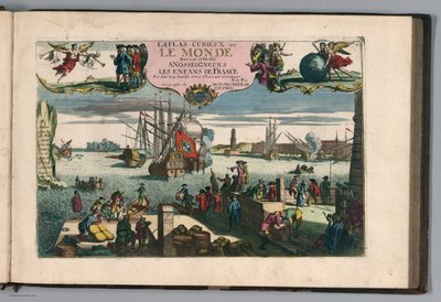 Der neugierige Atlas oder die Welt dargestellt in allgemeinen und besonderen Karten des Himmels und der Erde, S. 11 von Nicolas de Fer