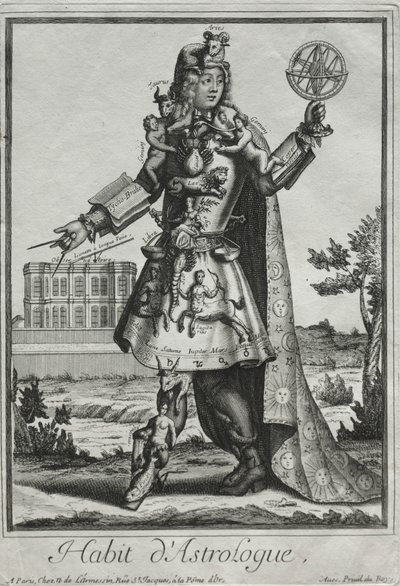 Fantasievolle Kostüme: Kostüm des Astrologen, um 1690 von Nicolas de Larmessin II