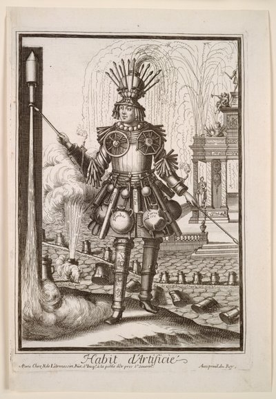 Fantasievolle Kostüme: Kostüm des Feuerwerksmachers von Nicolas de Larmessin II