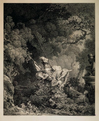 Die glücklichen Gelegenheiten einer Schaukel, 1782 von Nicolas de Launay