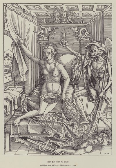 Der Tod und die Frau von Nicolaus Meldemann