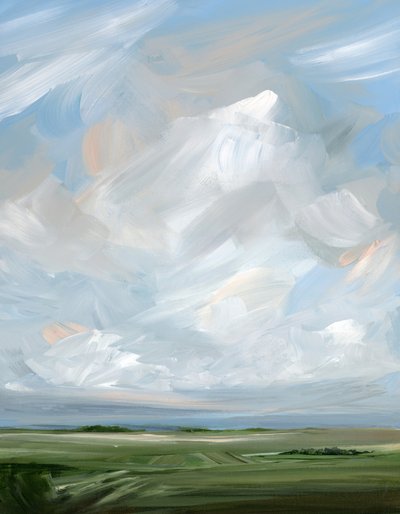 Friedliche Wolkenlandschaft von Nicole Walsh