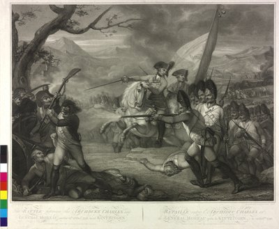 Am 19.10.1796 Erzherzog Karl in der Schlacht bei Emmendingen von Nicolo Schiavonetti