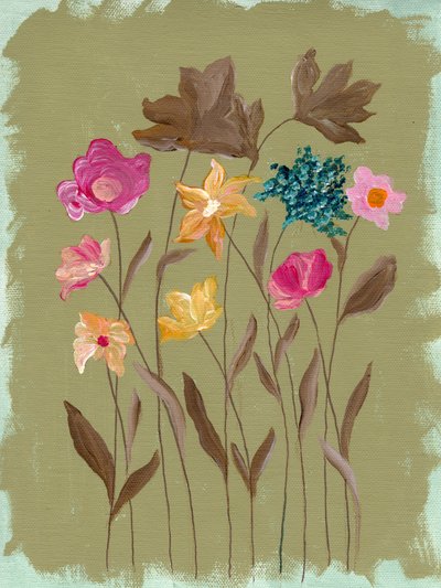 Bunte Wildblumen Garten von Nikita Jariwala