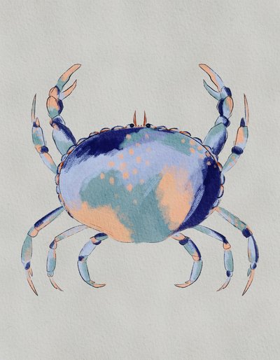 Gelassener blauer Krebs von Nikita Jariwala