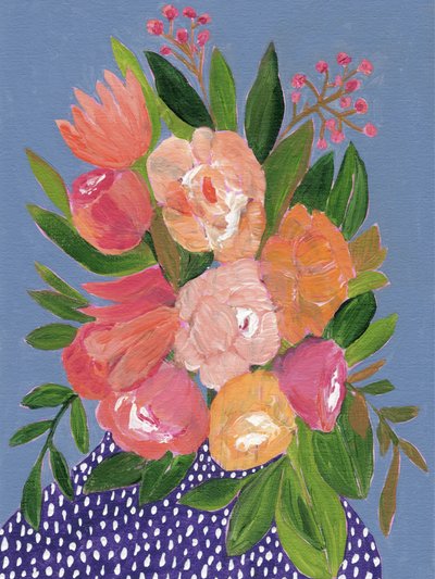 Lebendiger Blumenstrauß von Nikita Jariwala