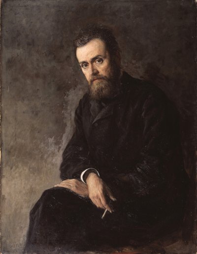 Porträt des Autors Gleb Uspensky 1843-1902, 1884 von Nikolai Aleksandrovich Yaroshenko