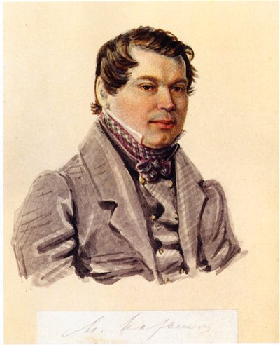 Porträt des Dekabristen Michail Naryschkin 1798-1863, 1832-1833 von Nikolai Alexandrovich Bestuzhev