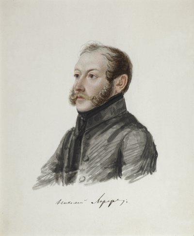 Porträt des Dekabristen Nikolai Lorer 1794-1873, 1832-1833 von Nikolai Alexandrovich Bestuzhev