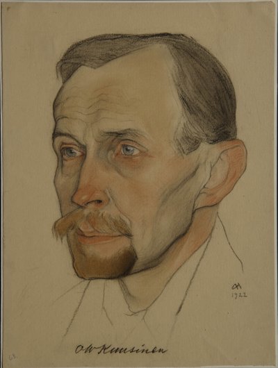 Porträt von Otto Wilhelm Wille Kuusinen 1881-1964, 1922 von Nikolai Andreevich Andreev