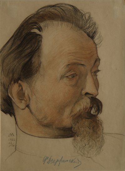Porträt des Politikers Felix E. Dzerzhinsky 1877-1926, Vorsitzender der Tscheka, 1922 von Nikolai Andreevich Andreev