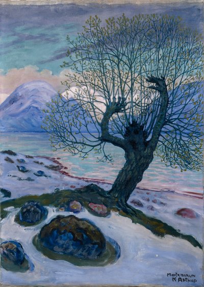 Märzmorgen, Frühlingsnacht und Weide von Nikolai Astrup