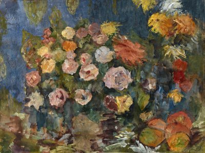 Stillleben mit Blumen und Früchten, 1907 von Nikolaj Nikolaevic Sapunov
