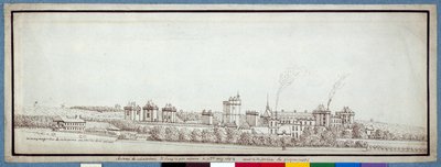 Das Schloss von Vincennes, mit rauchenden Schornsteinen von Noel Gasselin
