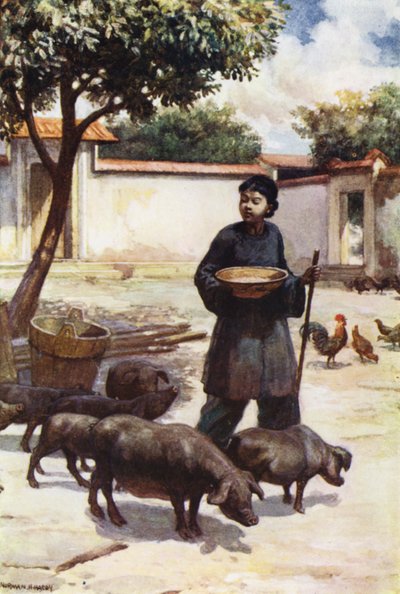 China: Ein Innenhof von Norman Hardy