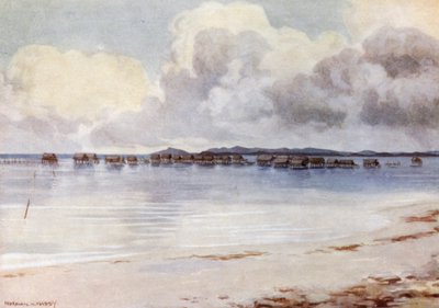Meeresdorf, Tupusuli, Britisch-Neuguinea von Norman Hardy
