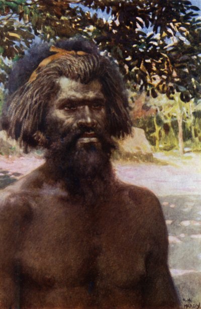 Männertyp von der Insel Tanna, Neue Hebriden von Norman Hardy
