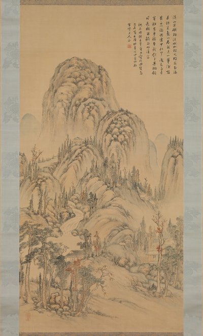 Treffen mit einem Freund an einem Herbsttag, 1822 von Noro Kaiseki