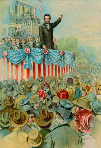 Abraham Lincolns zweite Amtseinführung von North American