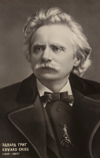 Edvard Grieg, norwegischer Komponist und Pianist (1843-1907) von Norwegian Photographer