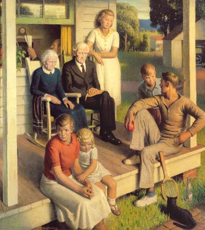 Keine Hausarbeiten mehr, Familie im Urlaub von Norwood MacGilvary