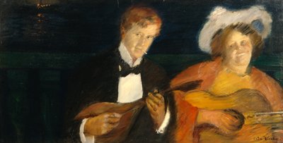 Nachtvögel, Bokken Lasson und Sten Drewsen von Oda Krohg