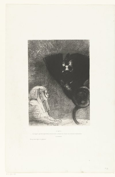 Die Sphinx und die Chimäre von Odilon Redon