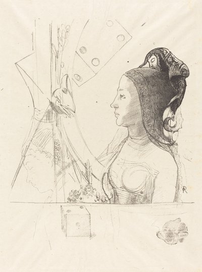 Profil einer Frau von Odilon Redon