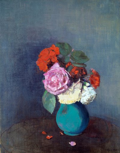 Blumenstrauß aus Nelken (Odilon Redon) von Odilon Redon