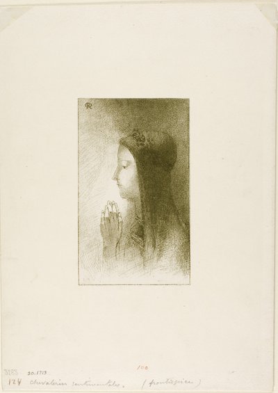 Frontispiz für Chevaleries Sentimentales von Ferdinand Hérold von Odilon Redon
