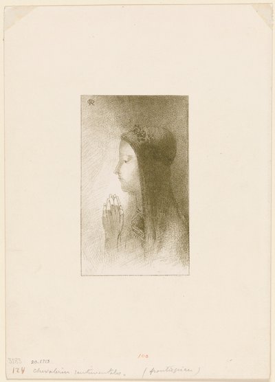 Frontispiz für Chevaleries sentimentales von Ferdinand Hérold von Odilon Redon