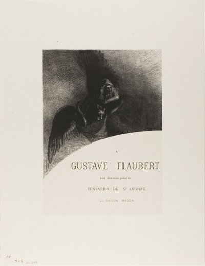 Frontispiz zu Gustave Flaubert von Odilon Redon