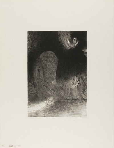 Ich habe manchmal am Himmel Formen von Geistern gesehen, Platte 21 von 24 von Odilon Redon