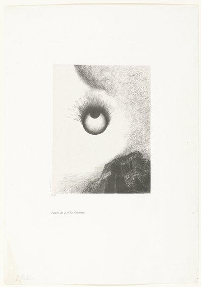 Überall flammende Augen von Odilon Redon