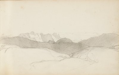 Seite aus einem Skizzenbuch, "Das Baskenland", 1862-63 von Odilon Redon