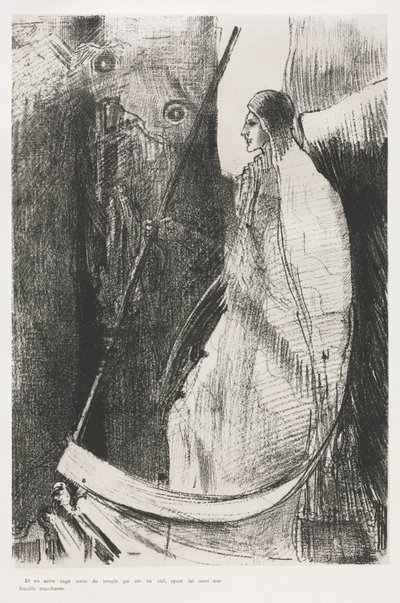 Die Apokalypse des Heiligen Johannes: Und ein anderer Engel kam aus dem Tempel..., 1899 von Odilon Redon
