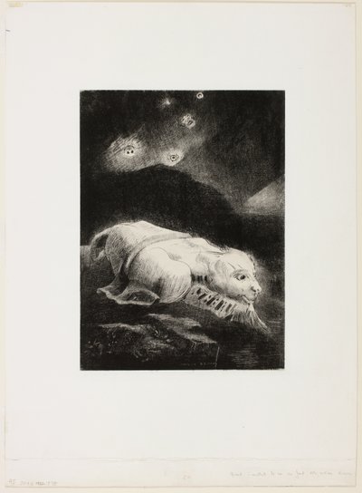 Als das Leben in den Tiefen der dunklen Materie erwachte, Platte 1 von 8 aus "Les Origines" von Odilon Redon