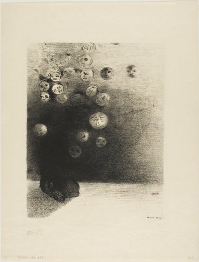 Warum sollte es keine unsichtbare Welt geben...?, Platte 6 aus Edmond Picards Le Jure von Odilon Redon
