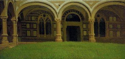 Alter florentinischer Kreuzgang, ca. 1864-65 von Odoardo Borrani