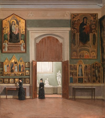 In der Accademia-Galerie von Odoardo Borrani von Odoardo Borrani