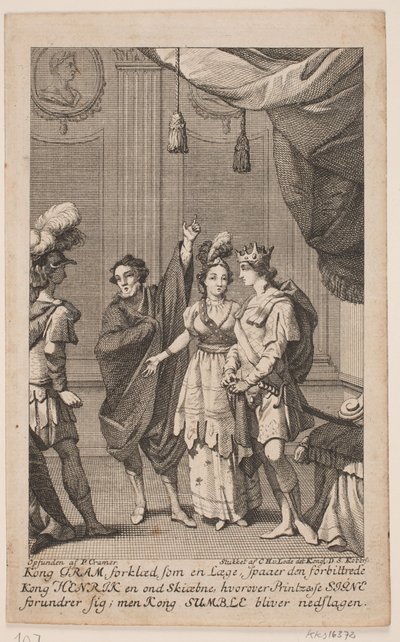 Illustration zu N. K. Bredal, "Gram und Signe" von Odvardt Helmoldt de Lode