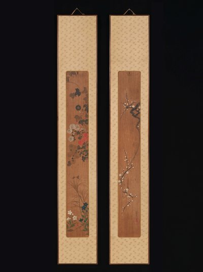 Blumen des Frühlings und Herbstes von Ogata Korin