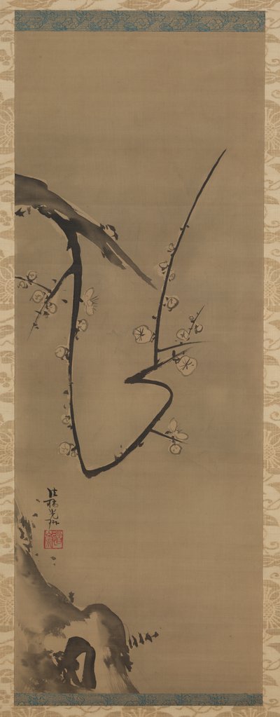 Prunus, Hängerolle, ca. 1700 von Ogata Korin