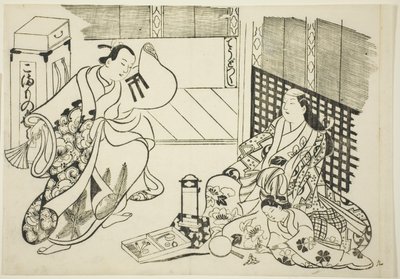 Alle Arten von Haushaltsgegenständen (Chodo zukushi), aus der Serie "Berühmte Szenen aus japanischen Puppenspielen (Yamato irotake)" von Okumura Masanobu