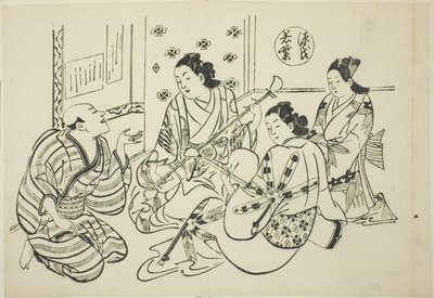 Das Waka Murasaki Kapitel aus "Die Geschichte von Genji" (Genji Waka Murasaki), aus einer Serie von Genji-Parodien von Okumura Masanobu