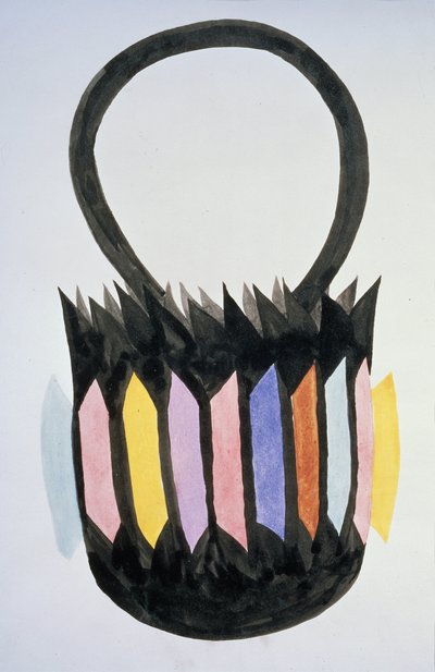 Konzept für eine suprematistische Handtasche von Olga Vladimirovna Rozanova