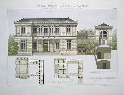Villa Greco Romaine, graviert von Walter, Tafel 49 aus 