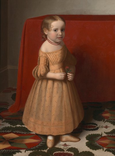 Porträt eines jungen Mädchens mit Rose von Oliver Tarbell Eddy
