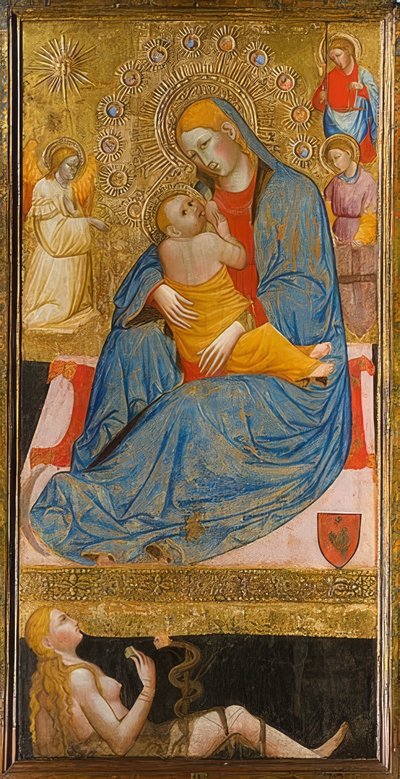 Die Madonna der Demut mit der Versuchung Evas von Olivuccio di Ciccarello