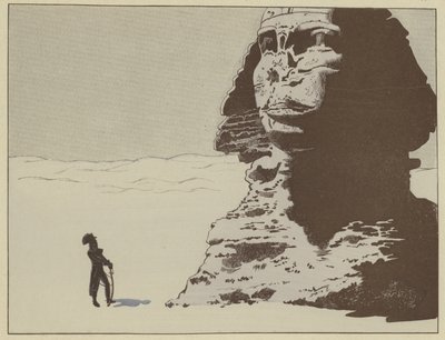 Vor der Sphinx stehend, dachte Napoleon, er hörte sie das Wort 